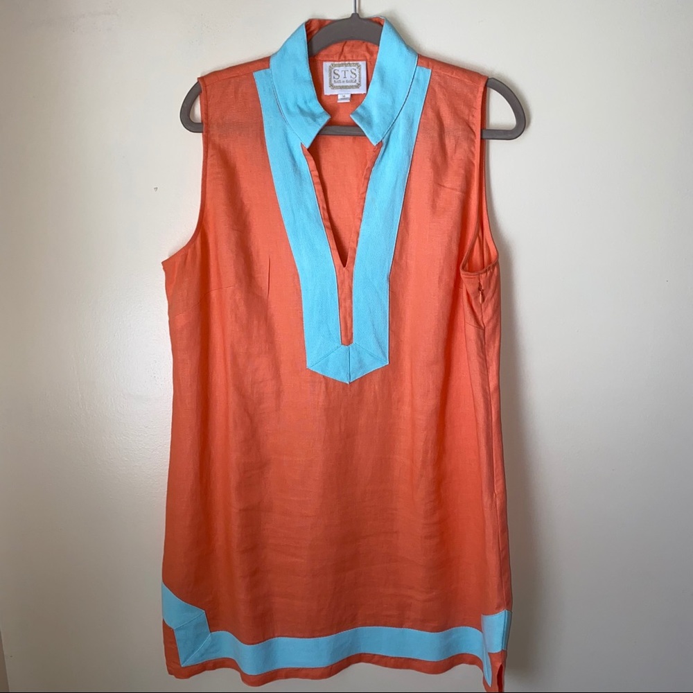 Sail to Sable linen Coral Shift